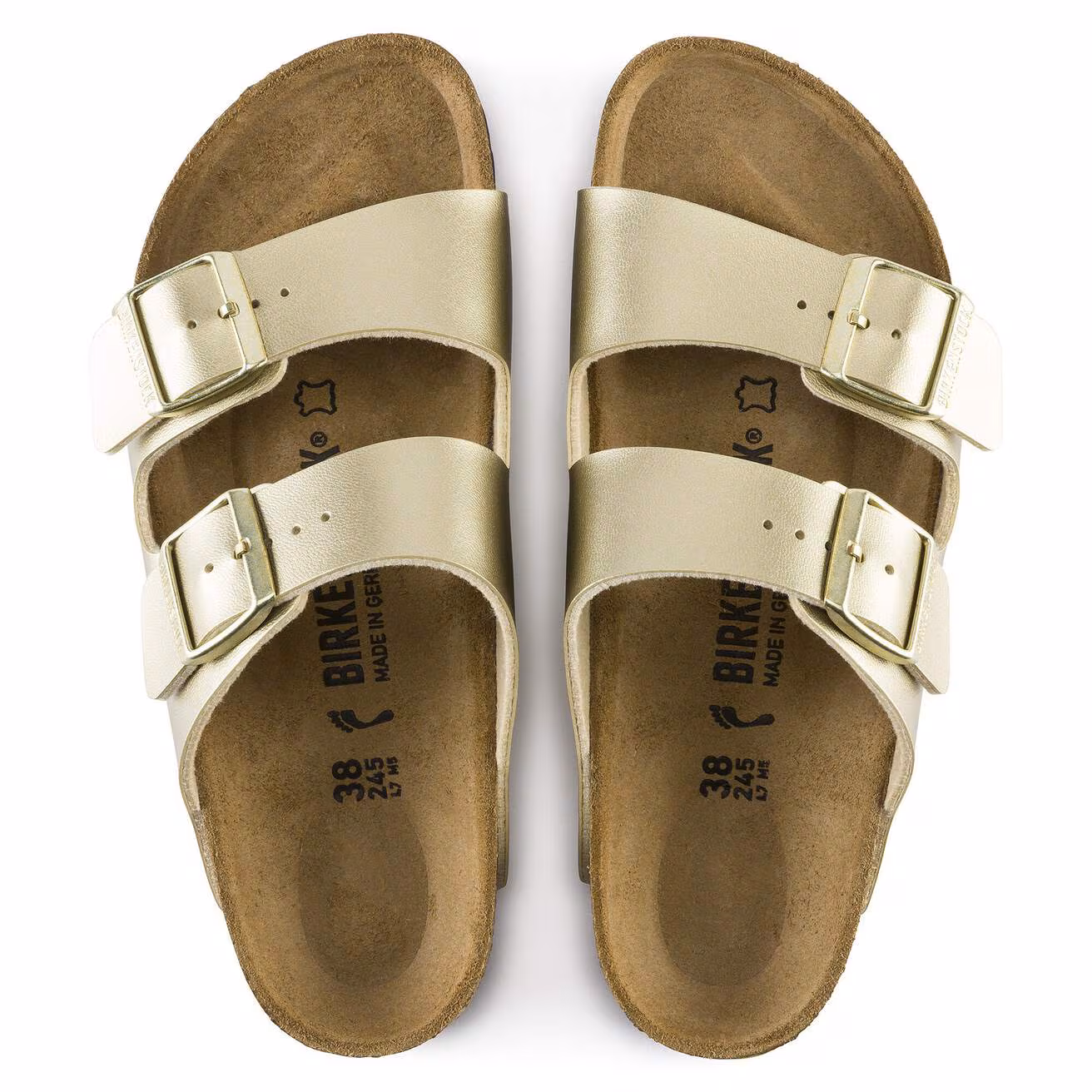 Birkenstock Arizona – Sandalo Birko-Flor® Gold Taglia 38 - immagine 5
