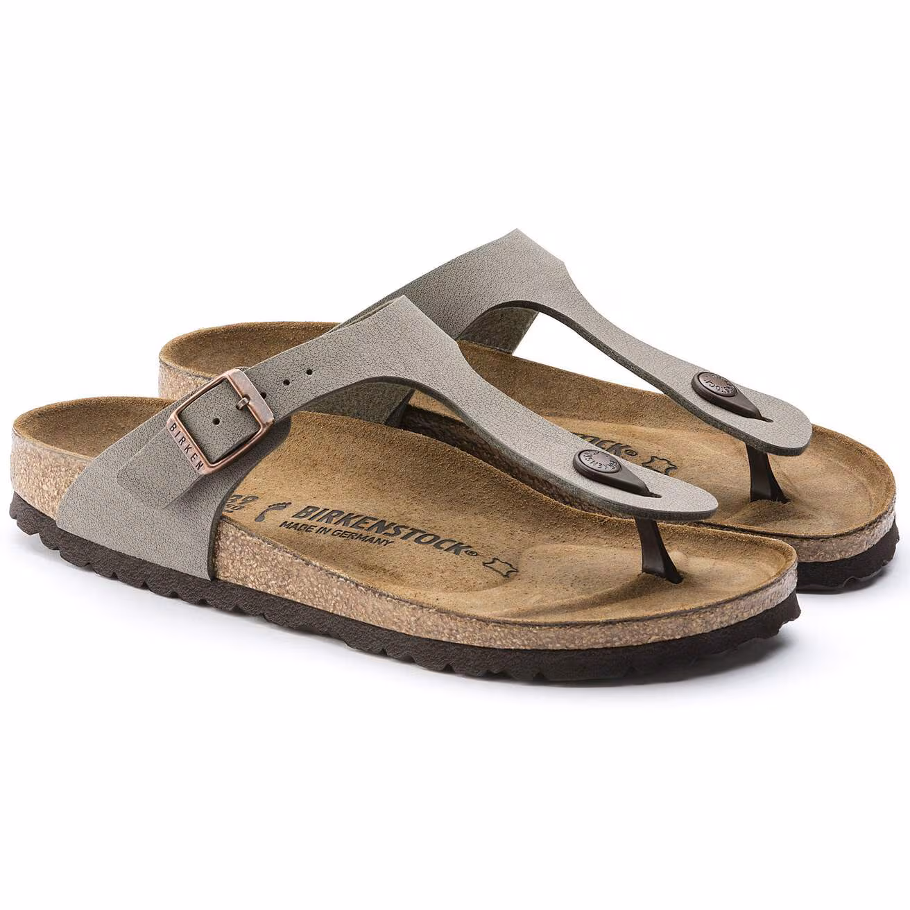 Birkenstock Gizeh – Infradito Birko-Flor Nubuck Stone Taglia 41 - immagine 2