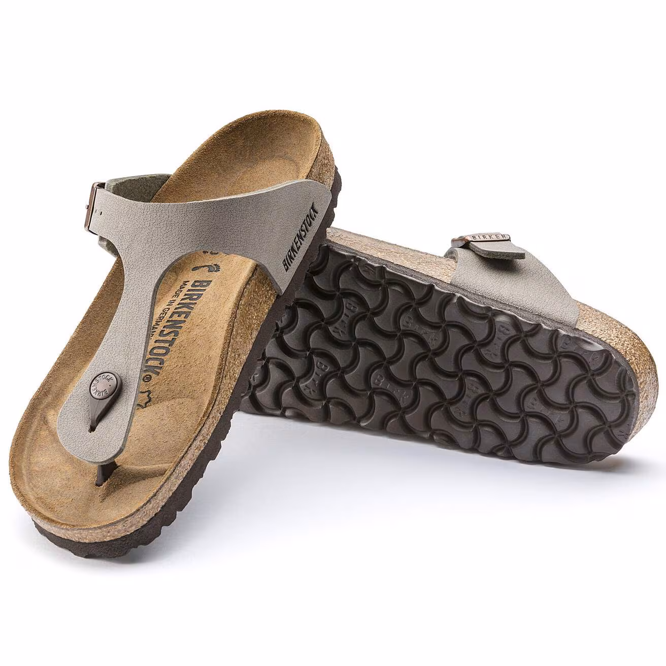 Birkenstock Gizeh – Infradito Birko-Flor Nubuck Stone Taglia 41 - immagine 5