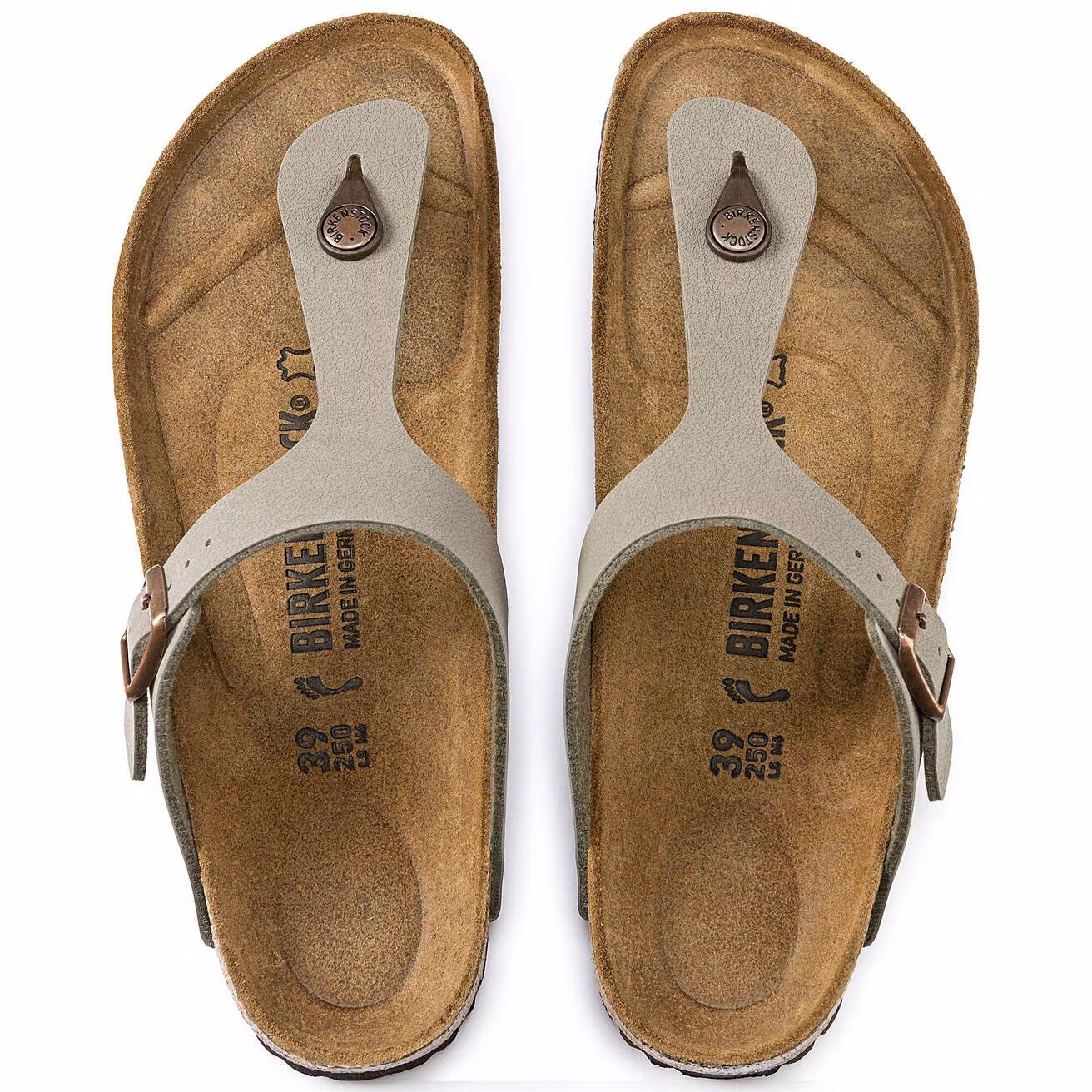 Birkenstock Gizeh – Infradito Birko-Flor Nubuck Stone Taglia 41 - immagine 8