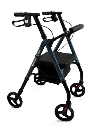 Moretti RP547 Febe – Rollator Pieghevole in Alluminio con Doppia Regolazione e Seduta Imbottita