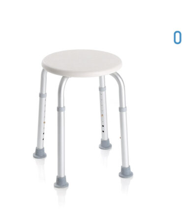 Moretti RS817 – Sgabello da Doccia Tondo Regolabile in Altezza