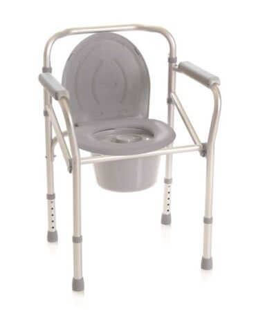 Sedia da Comodo 4 in 1 – Multifunzione Pieghevole in Alluminio per Anziani e Disabili