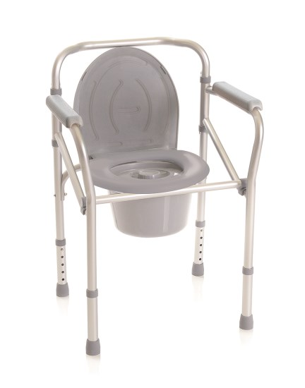Sedia da Comodo 4 in 1 – Multifunzione Pieghevole in Alluminio per Anziani e Disabili